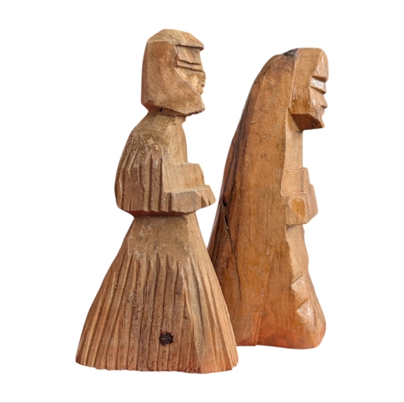 Vintage Hand Carved Olive Wood Nativity Set from the Holy Land Bethlehem 1900-50 - Picture 11 of 16